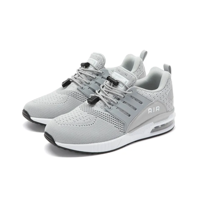 SOULSFENG Anti Slip Wear Resistant Breathable Lightweight Low Top Casual Shoes Unisex Gray-2