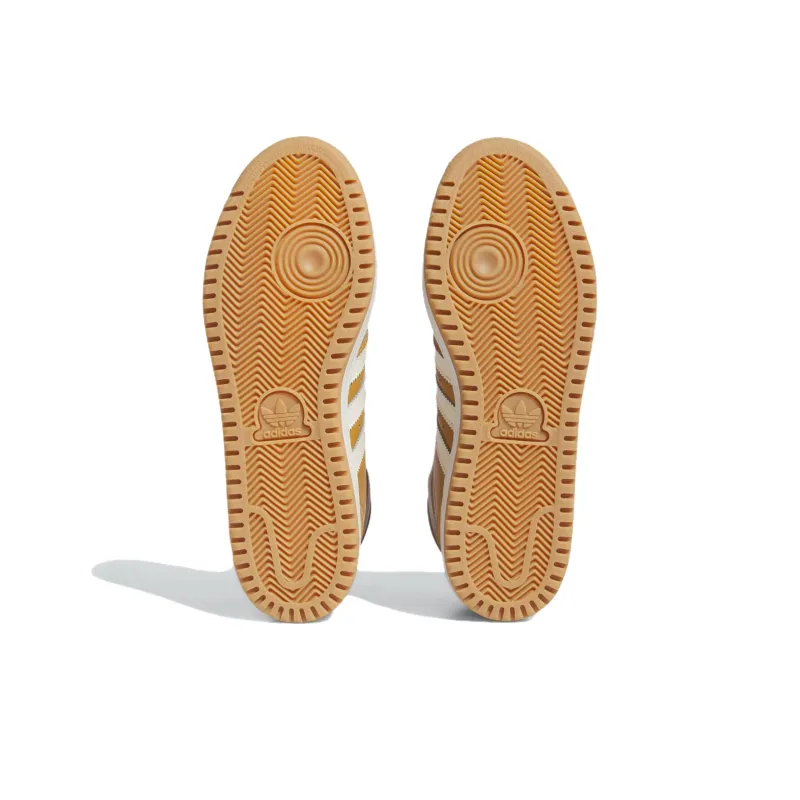 Adidas Originals Top Ten Abrasion Resistant High Top Kids' Skateboarding Shoes Yellow White Teenagers-4