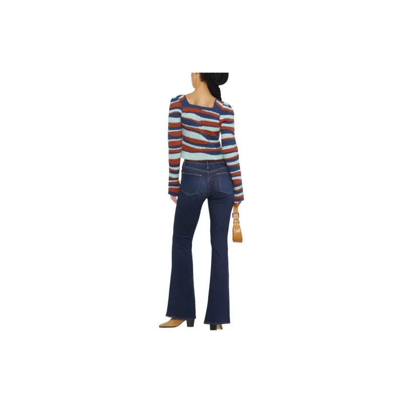 FRAME Mid-rise Flared Jeans-2