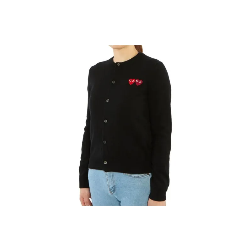 CDG Play Sweaters Women's Black-3