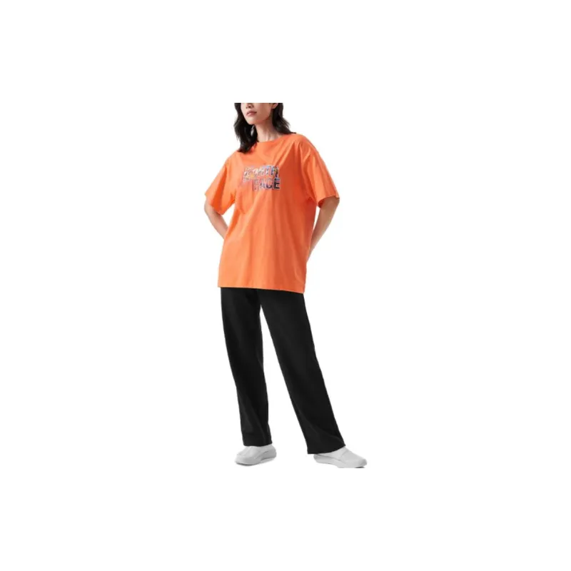 THE NORTH FACE Drop Shoulder Sleeve T Shirt Women's Orange-2