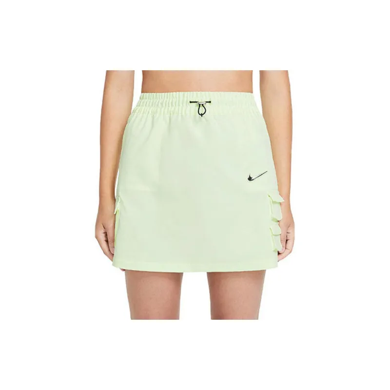 Nike Casual Short Skirts Women's Slight Yellow Green-4
