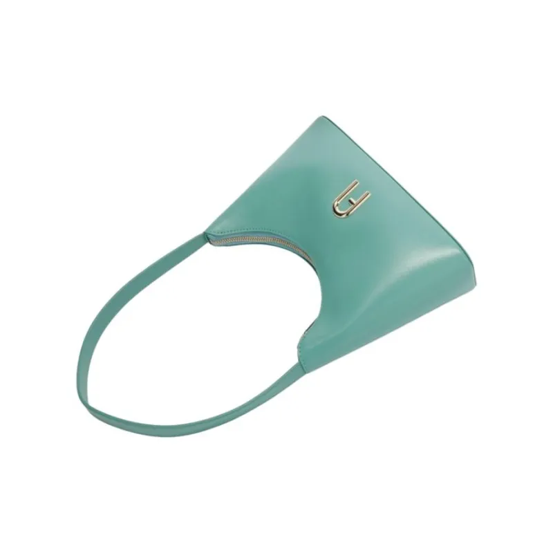 Furla Diamante Calfskin Handbag, Shoulder Bag Women's Green-2