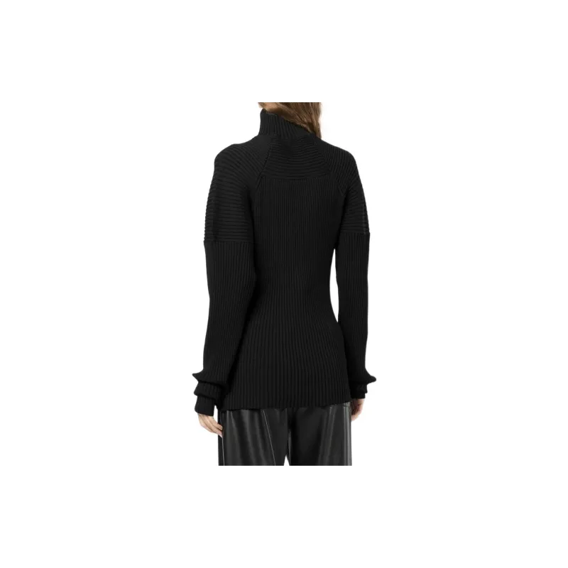 AMBUSH Ribbed Turtleneck Sweater Black-2