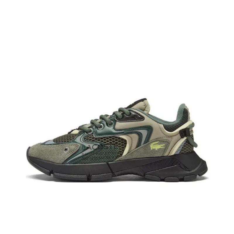 LACOSTE Wear Resistant Low Top Casual Shoes Women's Dark Green-0
