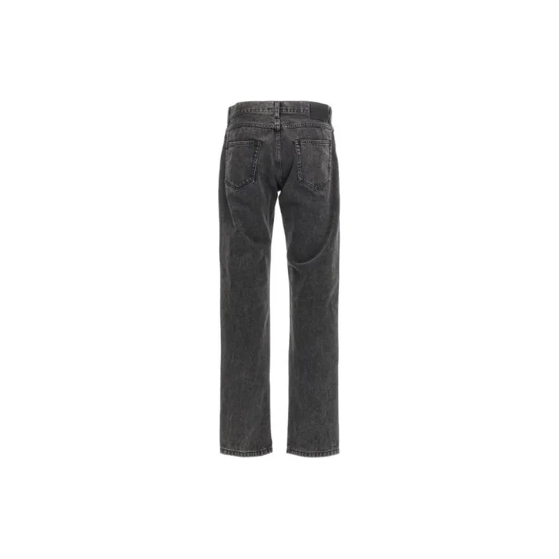 Alexander McQueen Logo Tag Straight Leg Jeans-1