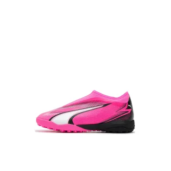 PUMA Ultra Match Wear Resistant Coverage Low Top Kids' Soccer Shoes Pink White Black Kids'