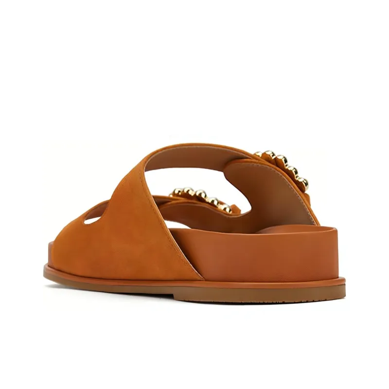 Stuart Weitzman/SW Slide Slippers Women's Orange-3