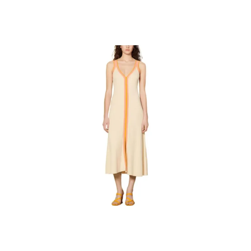 Sandro Sleeveless Dresses Women's Yellow-1