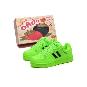 OAOQ Slip Resistant Cushioning Height Increasing Low Top Skateboard Shoes Unisex Yellow Black Box