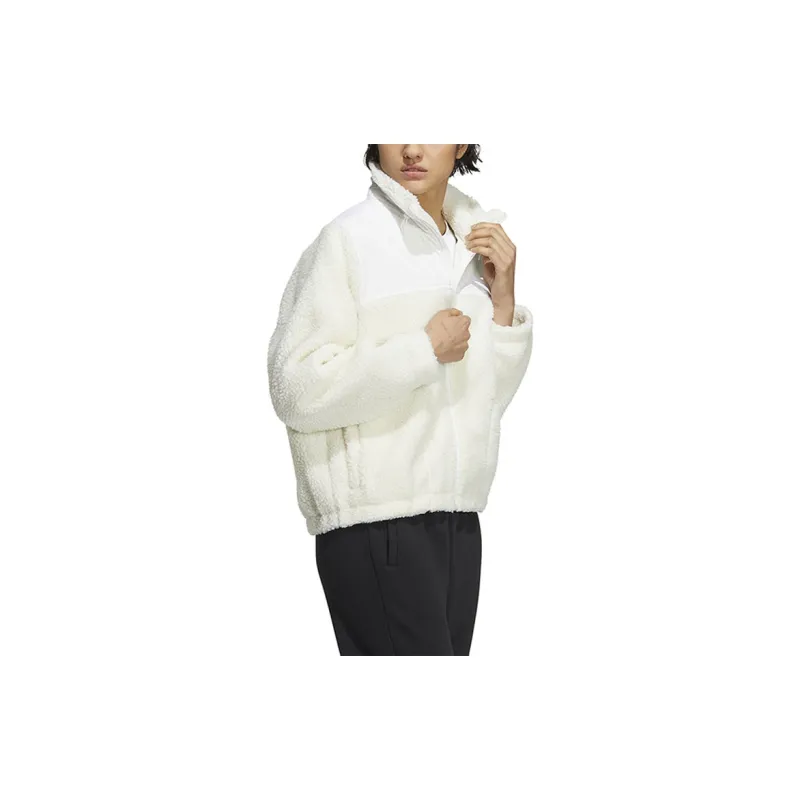 Adidas Velvet Jackets Women's Ecru-3