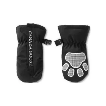 Canada Goose White Goose Down Gloves Kids' Black