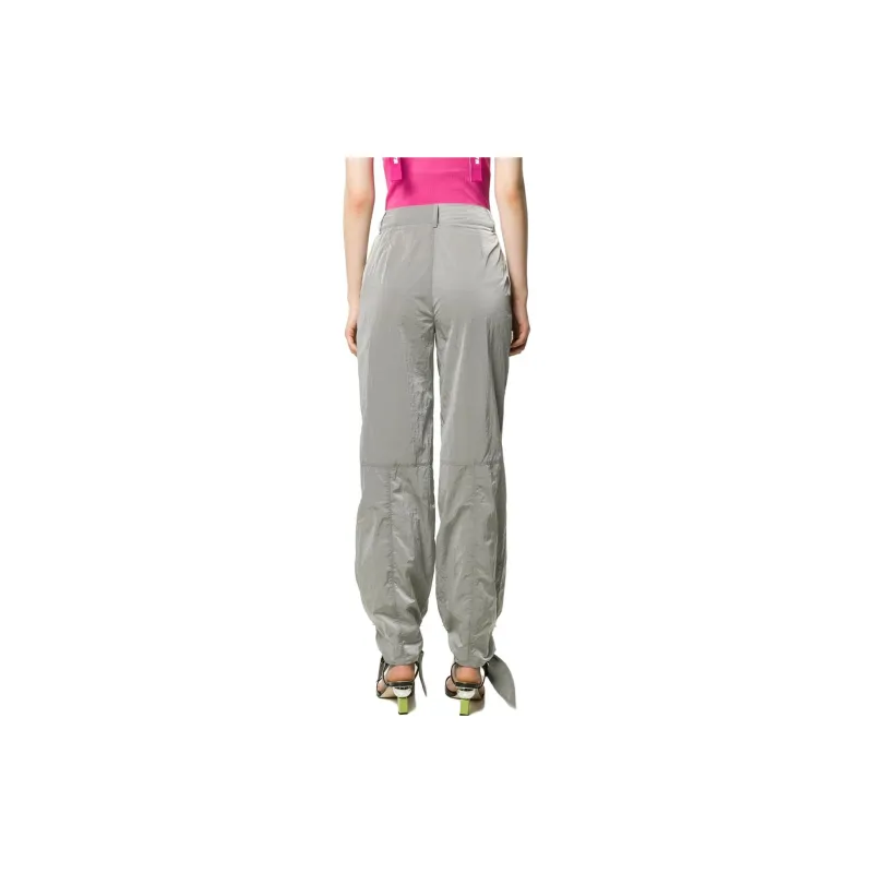 OFF WHITE Printed Logo Tie Cuffs Trousers-2