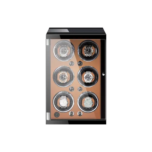 Brilliant Regular Collection 2 Digits Watch Winder Black Red Brown Unisex