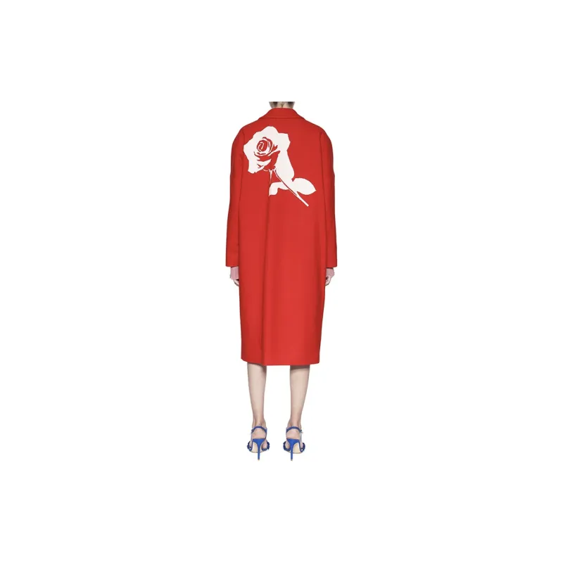 MSGM Coats Women's Red-2