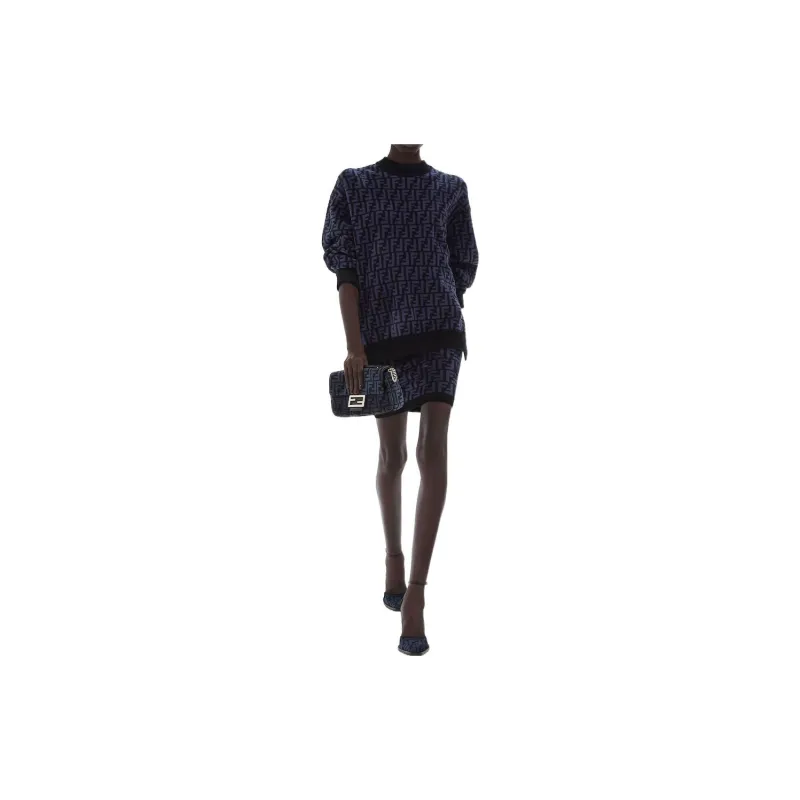 FENDI SS22 Sweater Women's Purple Blue-2