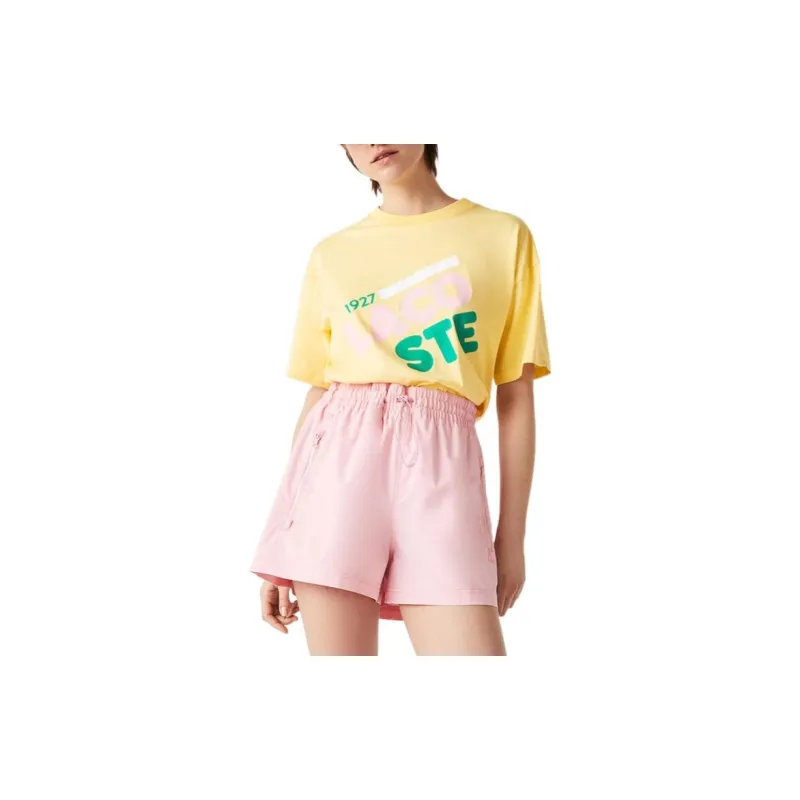 LACOSTE SS22 T Shirt Women's Yellow-4