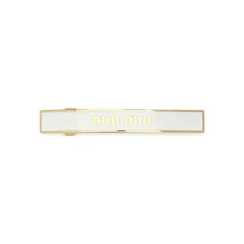 MIU MIU Metal Hair Clips Women's Gold