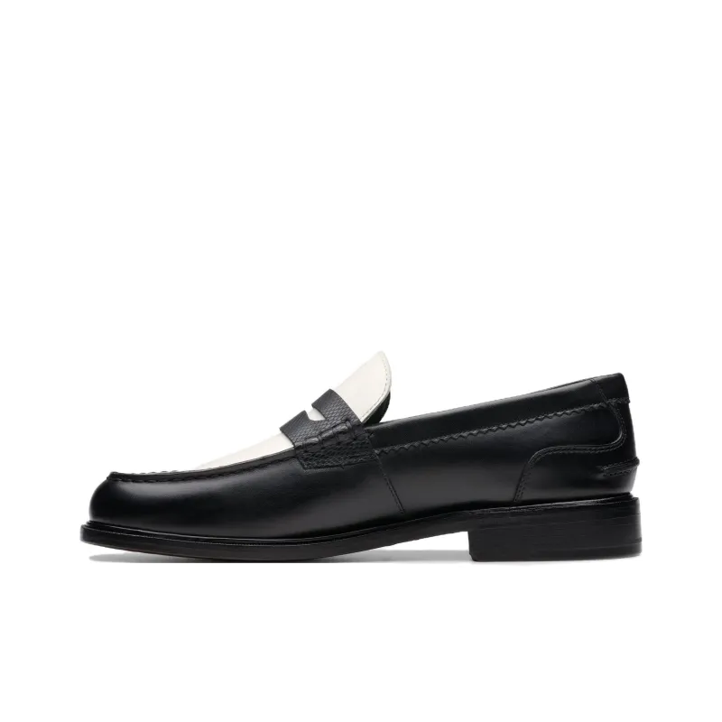 Clarks Loafers Men's Black White-0