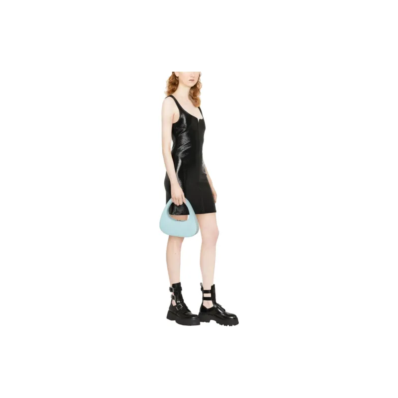Courrèges Faux-leather Sleeveless Mini Dress-3