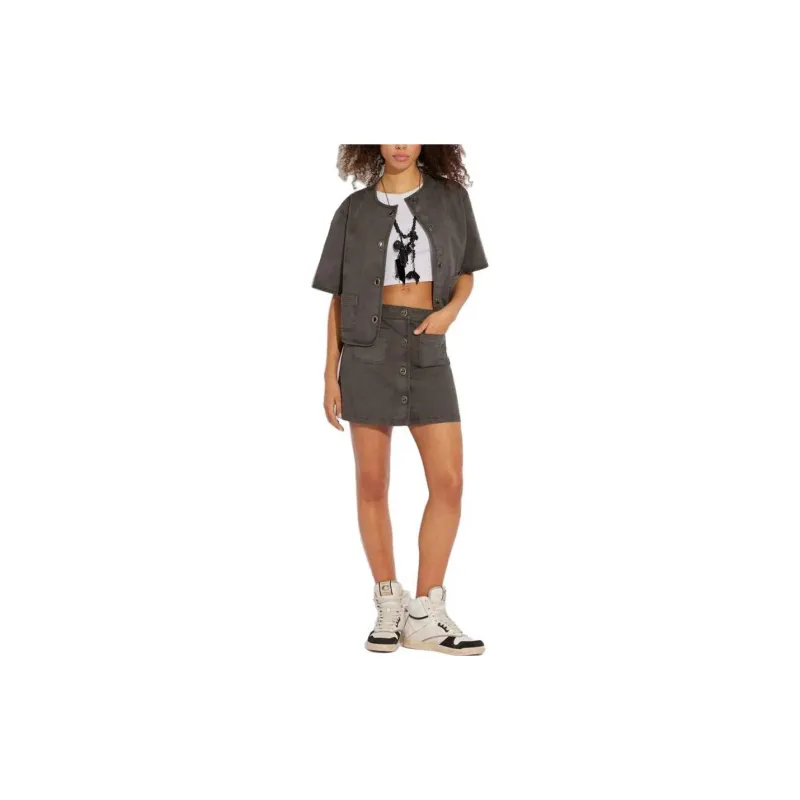COACH Casual Short Skirts Women's Black-1