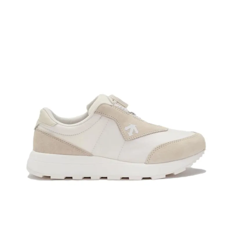 DESCENTE Sports Life Collection Anti Slip Wear Resistant Kids Lifestyle Shoes Cream White Teenagers-1