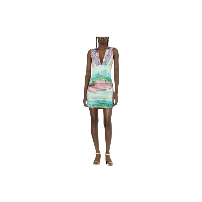 Just Cavalli Sleeveless Dresses Women's Multicolor-1