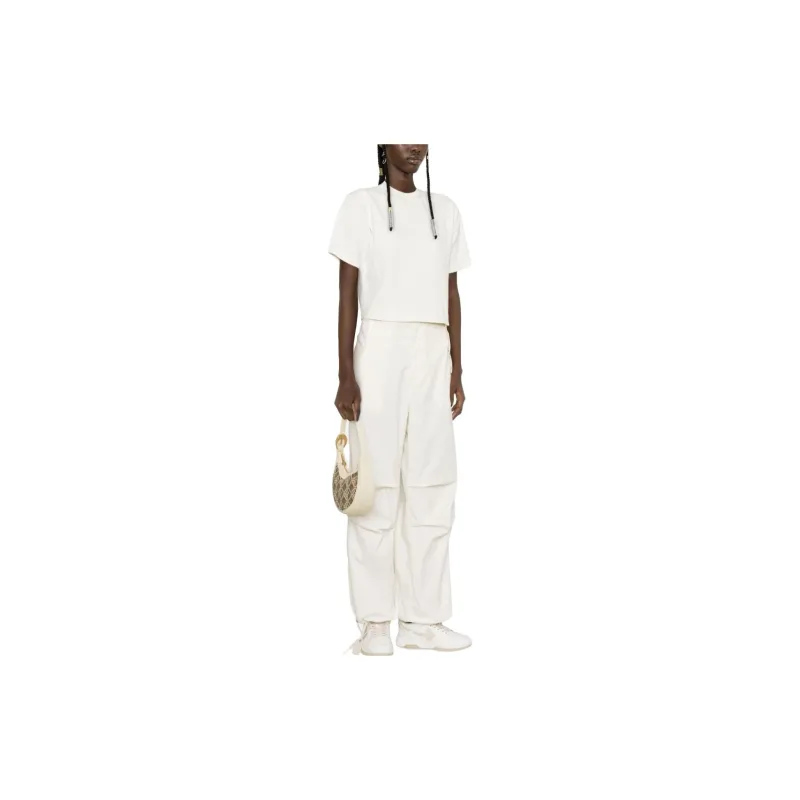 OFF-WHITE Short-Sleeved Cropped T-Shirt-3