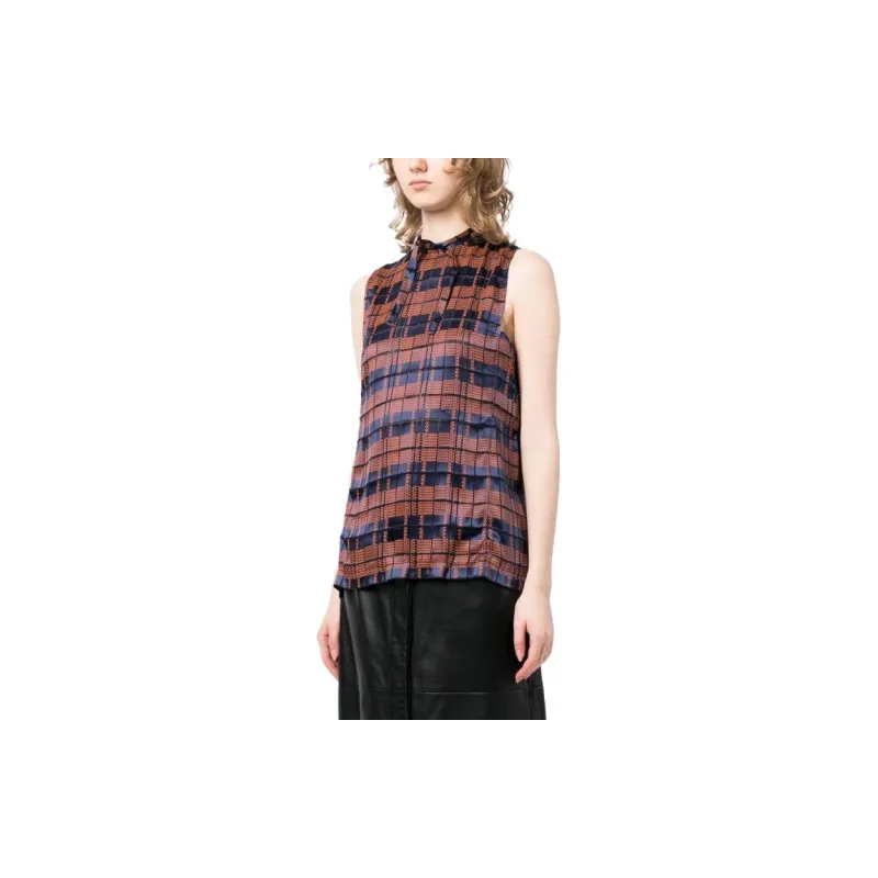 3.1 Phillip Lim Hester Checkered Satin Top-2
