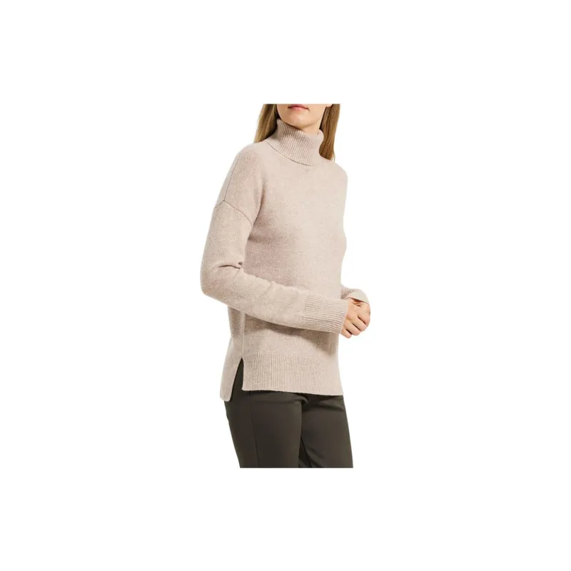 THEORY Cashmere Sweaters Women's Gray-White Mixed Color-2