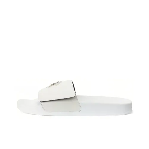 Giuseppe Zanotti/GZ Brett Abrasion Resistant Slide Slippers Men's White