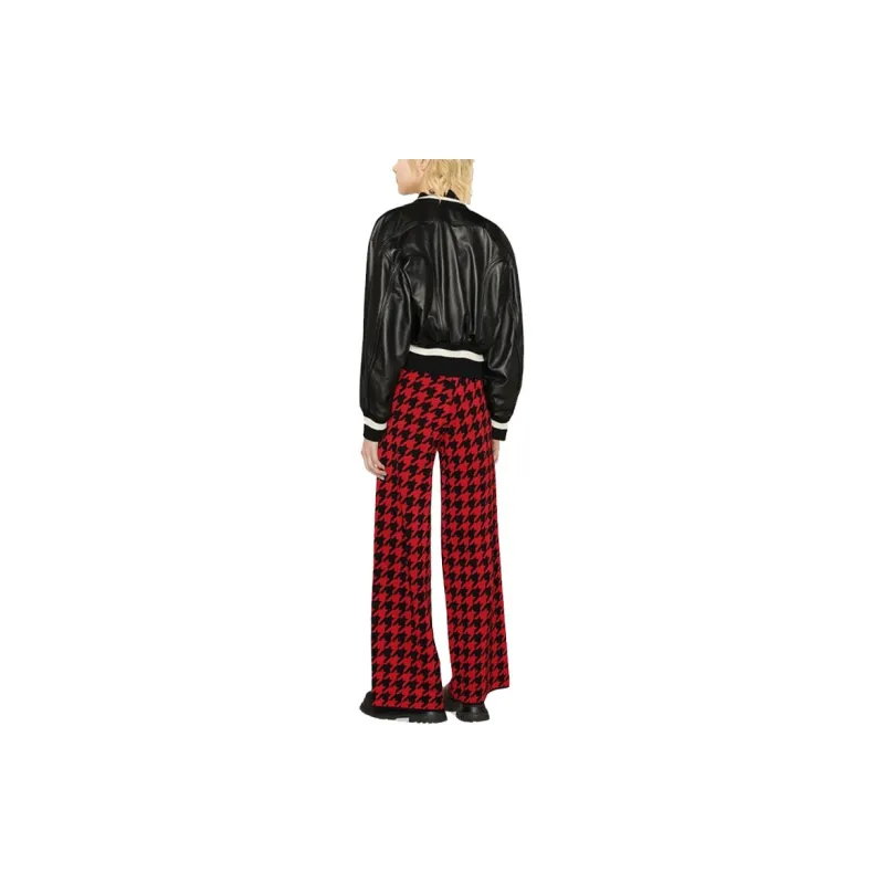 BALMAIN Knitted Sweatpants Women's Red-2