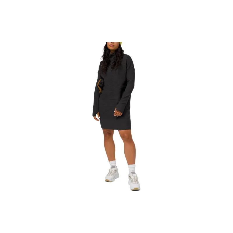 Lululemon Long-Sleeved Dresses Women's Black-2