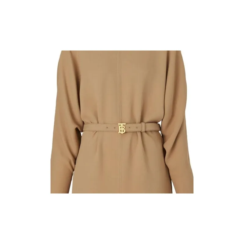 Burberry Belted Waist Long Sleeved Mini Dress-4