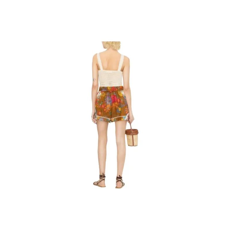 Zimmermann Ginger Floral-print Silk Shorts-2