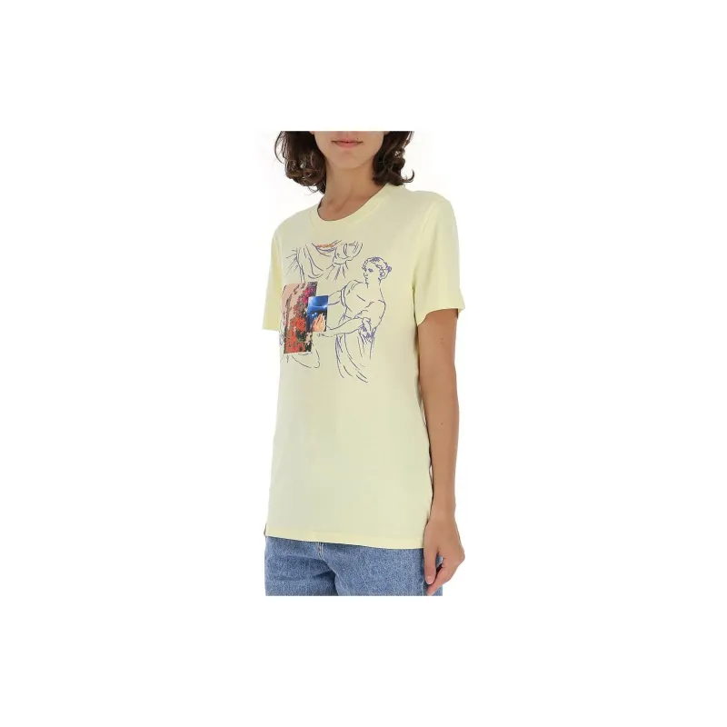 OFF WHITE SS22 T Shirts Women's Beige Yellow-3