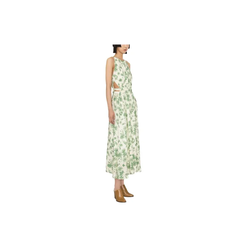 Sandro Sleeveless Dress Women's Green-2
