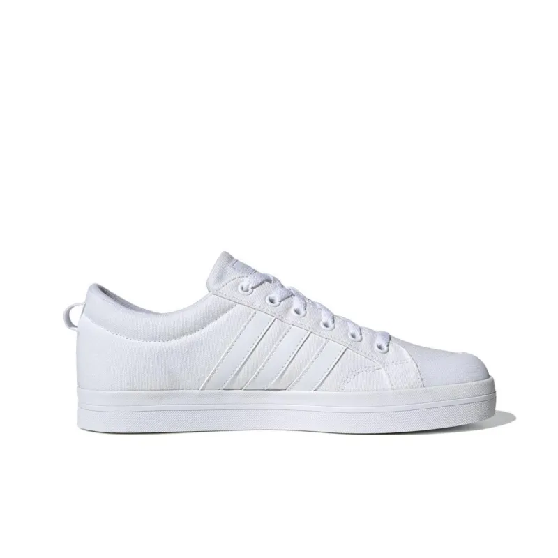 Adidas Bravada Anti-Slip Wear-Resistant Low-Top Canvas Shoes Men's White-1