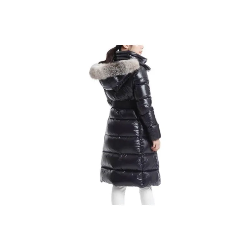 Moncler Down Jacket Women's Navy Blue-4