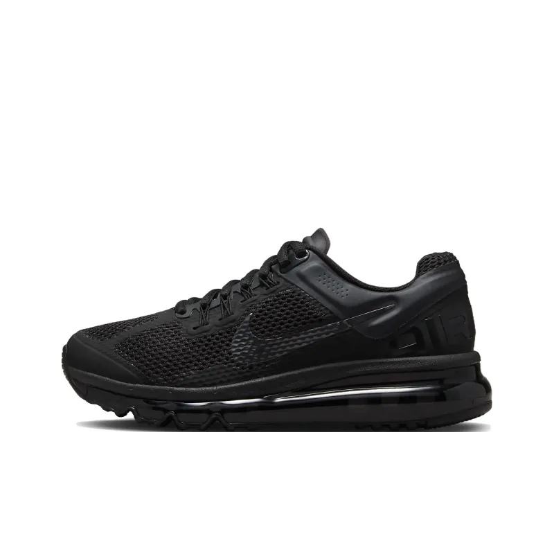 Nike Air Max 2013 Breathable Support Low Top Kids' Running Shoes Black Unisex-0