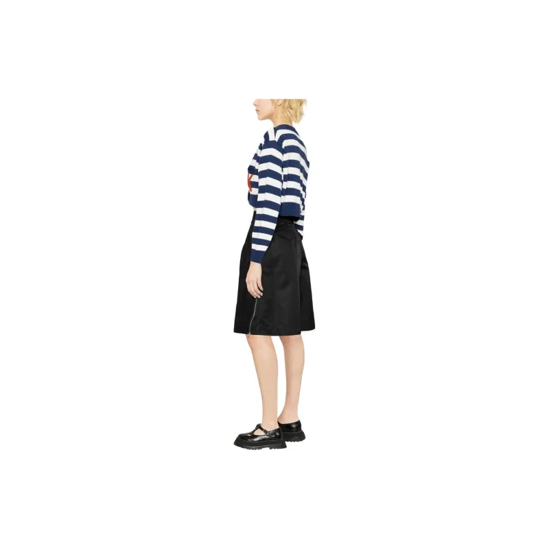 KENZO Striped V Neck Knitted Cardigan-1