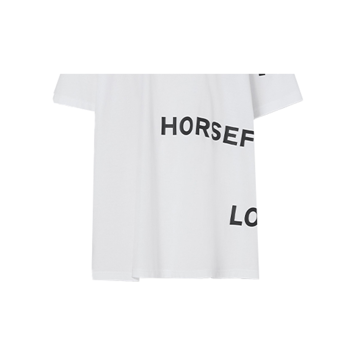 Burberry Horseferry-Print T-shirt White/Black - POIZON