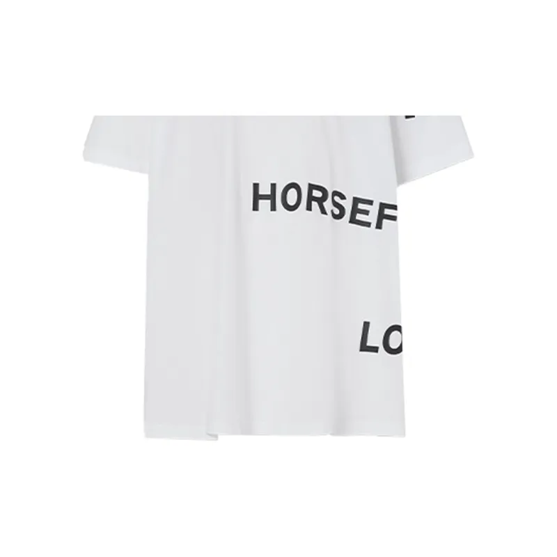 Burberry Horseferry Print T shirt White/Black-4