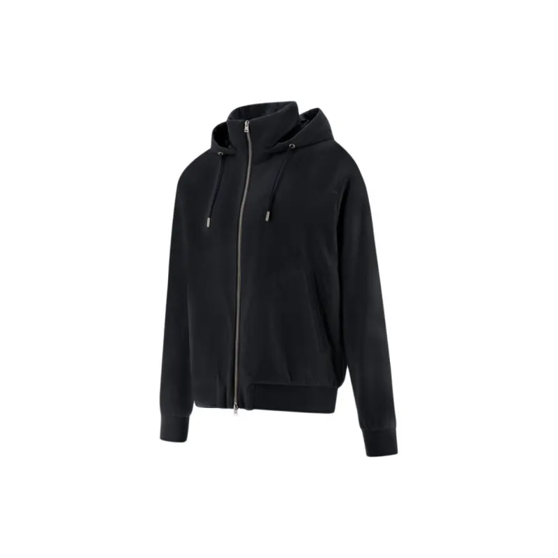 HERNO Zip Up Drawstring Hooded Jacket-2