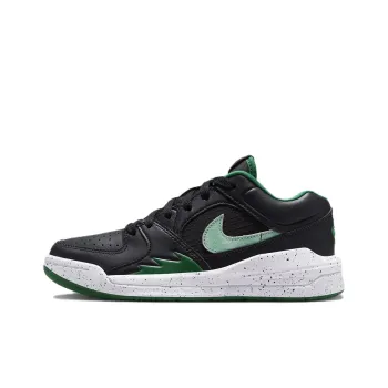 Jordan Stadium 90 Slip Resistant Low Top Kids Lifestyle Shoes Black Green Teenagers