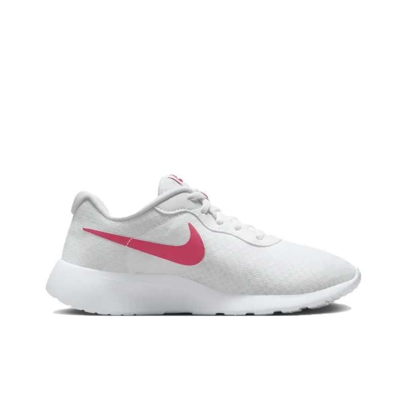 Nike Tanjun EasyOn Abrasion Resistant Slip Resistant Low Top Kids Lifestyle Shoes White Pink Teenagers-1