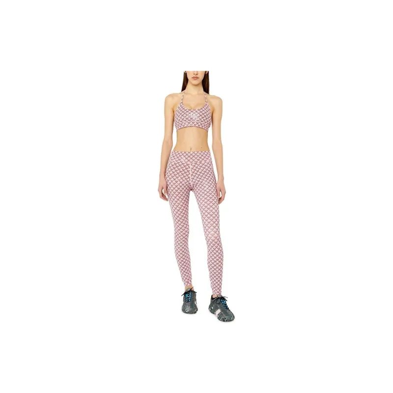 DIESEL Sport Knitted Sweatpants Women's Pink-3