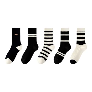 MIIOW Mid Calf Socks Women's 5 Pack
