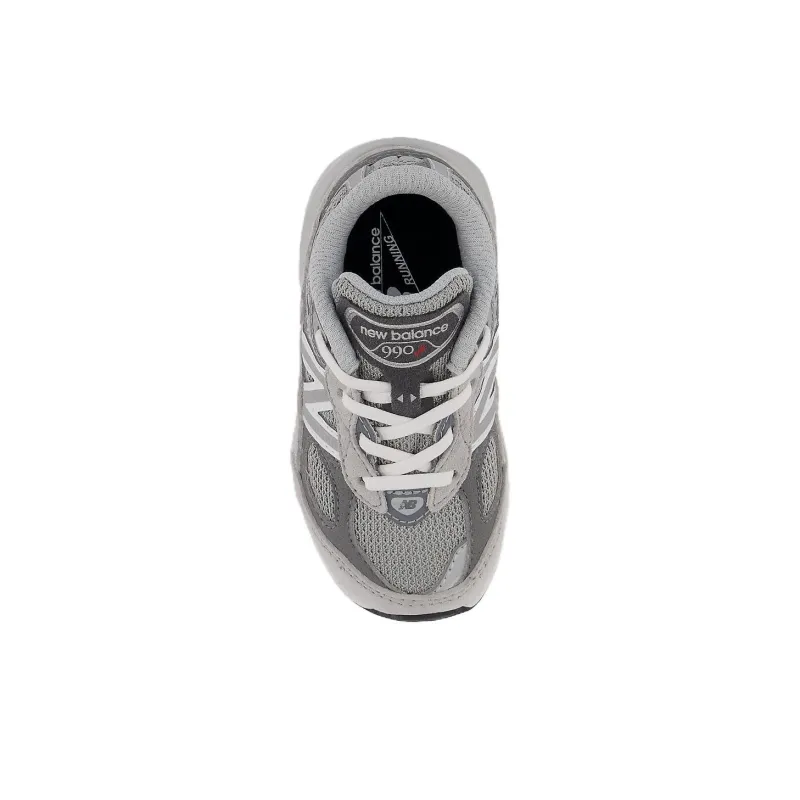 Baby New Balance NB 990 V6 Anti Slip Wear Resistant Low Top Toddler Shoes Gray, Silver Standard Version-3