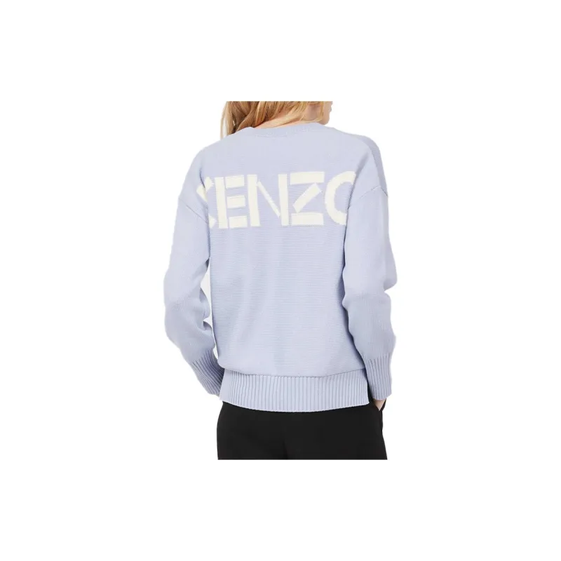 KENZO Letter Logo Sweaters Women's Lavender-1